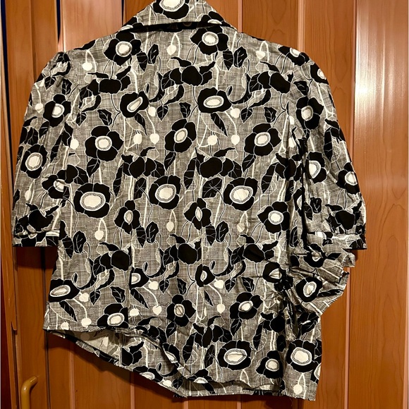 Unbranded custom made Print Button Down short sleeve shirt asymmetrical medium - Picture 5 of 5